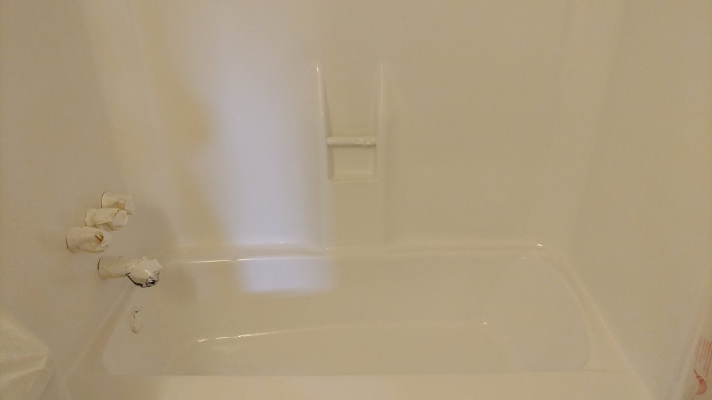 Bathtub after resurfacing